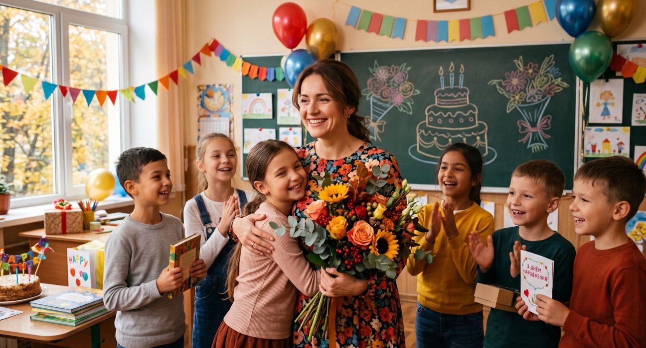 привітання з днем народження вчительці
